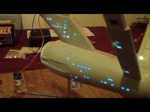 1/350 TOS USS Enterprise 1701 Video #11 Masking and Ion Pod Repair