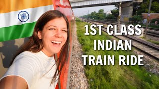 Traveling from Agra to Jaipur By Train (First Class Indian Train Ride)