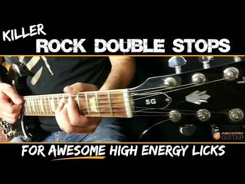 Killer Rock Guitar Licks -Double Stops Guitar Lesson