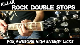 Killer Rock Guitar Licks -Double Stops Guitar Lesson