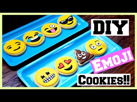 DIY: EMOJI COOKIES!! Video