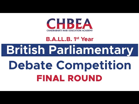 British Parliamentary Debate Competition || 2082-Final