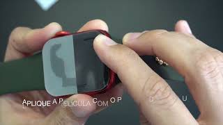 Vídeo de 2 Películas de Proteção a Prova D'água de Hidrogel BDV Compatível com Apple Watch 45mm