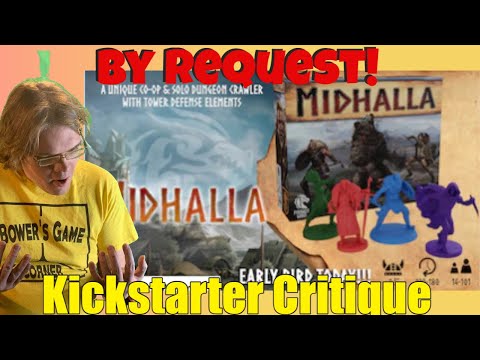 ⚔️ Midhalla ⚔️ 100% skill-based coop Dungeoncrawl Boardgame - Kickstarter Critique Review