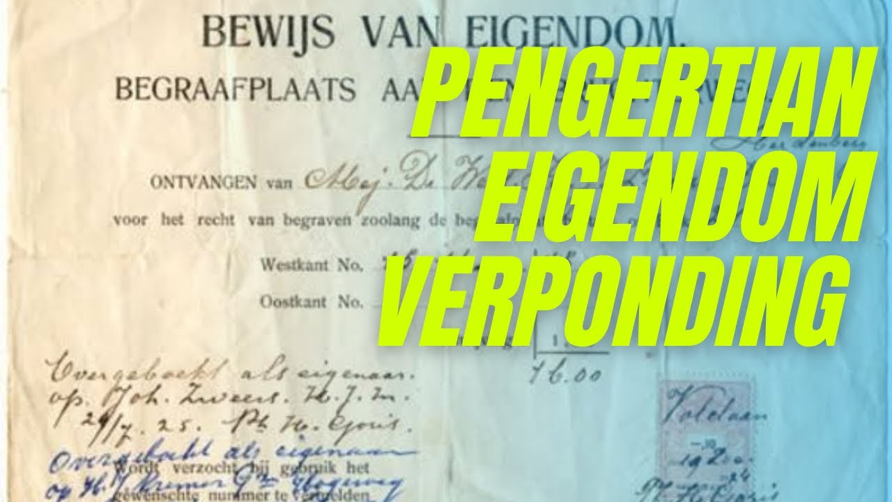 Eigendom Verponding Adalah