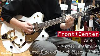 Video thumbnail for Gretsch / G2627TG Streamliner Center Block 3PU with Bigsby - White by Red Guitars
