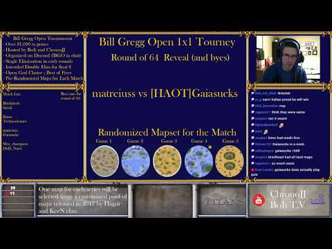 Startoff Stream for the Bill Gregg Open 1x1 Tournament, with ChronoJJ and BoIt.