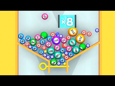 Pull & Merge - 2048 Game | Merge 3D Number Games, Ball game - All Levels