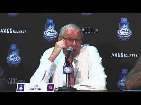 Syracuse Postgame Press Conference | ACC 2nd Round