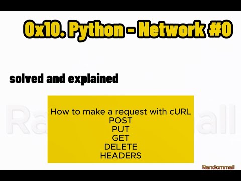 0x10. Python - Network #0 (Using the curl command on CMD)