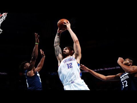 Steven Adams vs Timberwolves (10/22/2017) - 17 Pts, 13 Rebs, 8-12 FGM!
