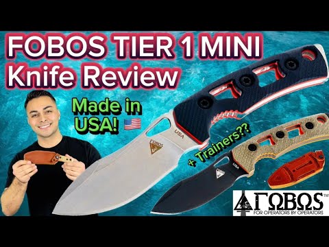 Best New EDC Fixed Blade for Survival and Self Defense? FOBOS Tier 1 Mini and Mini Mini Full Review
