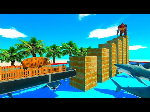 Units on Unstable Buildings - Animal Revolt Battle Simulator