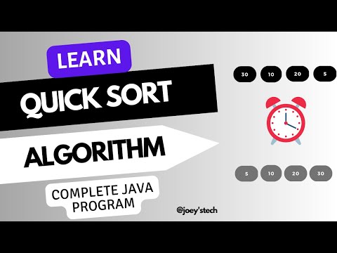 Learn Quick Sort Algorithm with Java program #quicksort