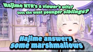 Hajime answering some marshmallows EN SUBS