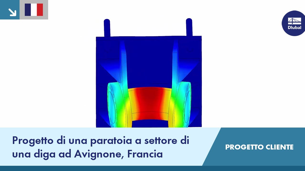 CP 001201 | Progetto di una paratoia a settore di una diga ad Avignone, Francia