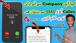 How to block calls and sms from jazz company?