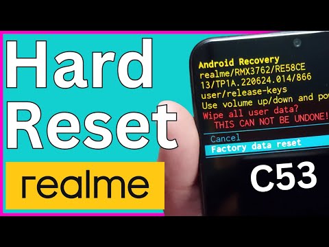 How to Hard RESET Realme C53 if You Forget Password
