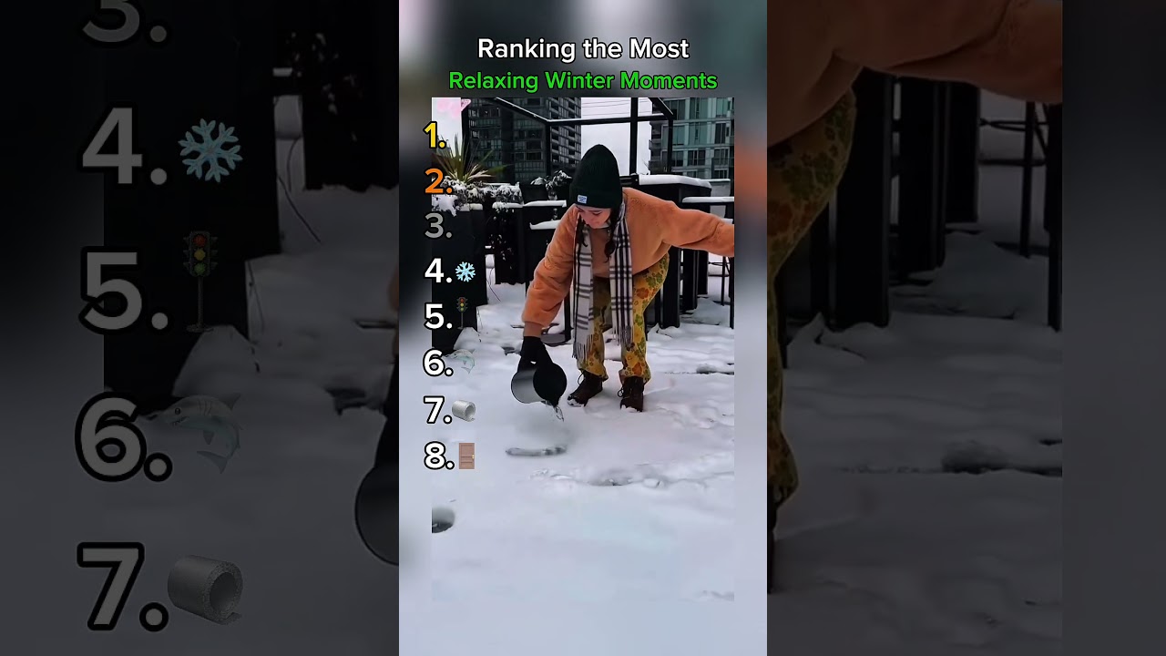 Ranking The Most Relaxing Winter Moments