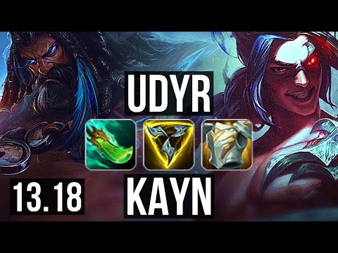 UDYR vs KAYN (JNG) | 10/2/8, Legendary, 400+ games | NA Master | 13.18