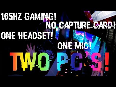 BEST 165hz DUAL PC STREAMING SETUP! (One Headset, One Mic, No Capture Card, No Mixers!)
