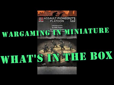 🔴 What's in the Box ☺ FoW 15mm WW2 German Assault Pioneer Platoon