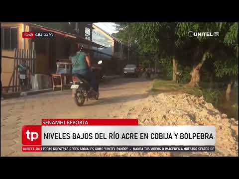 Río Acre mantiene bajos niveles durante transición de sequía