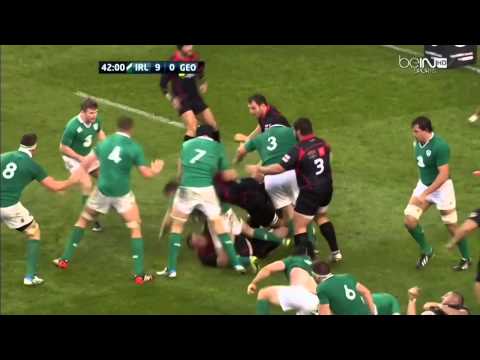 David Kilcoyne Try Ireland V Georgia Autumn International 2014 HD