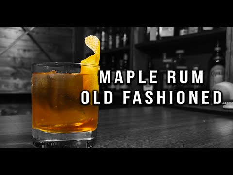 Maple Rum Old Fashioned | Old Fashioned Drink Recipe| Booze On The Rocks