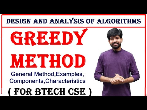 Greedy method with an examples || General method || components of greedy method || Daa subject