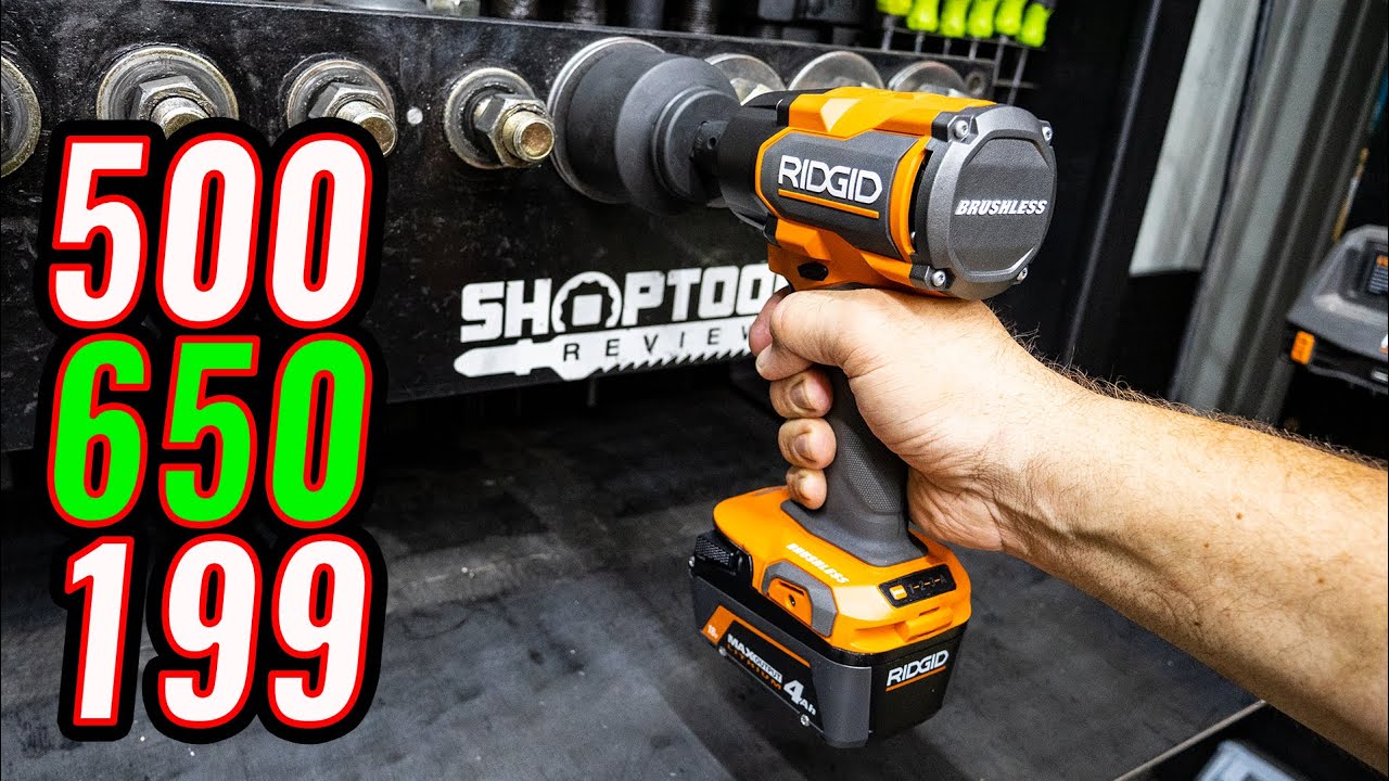 4 MODES! NEW RIDGID Mid Torque Impact Wrench Review [R86012]