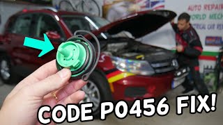 VW TIGUAN CODE P0456 Evaporative Emissions System Small Leak Detected FIX