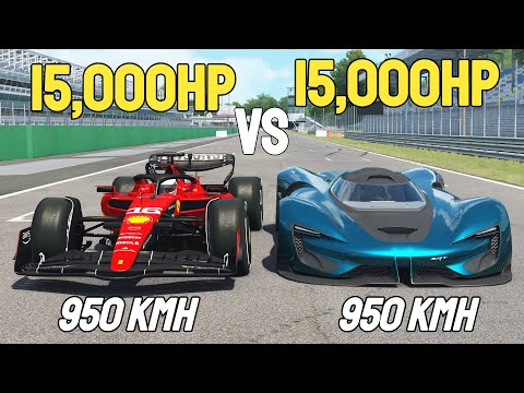 15,000HP SRT Tomahawk VS 15,000HP Ferrari F1 RACE