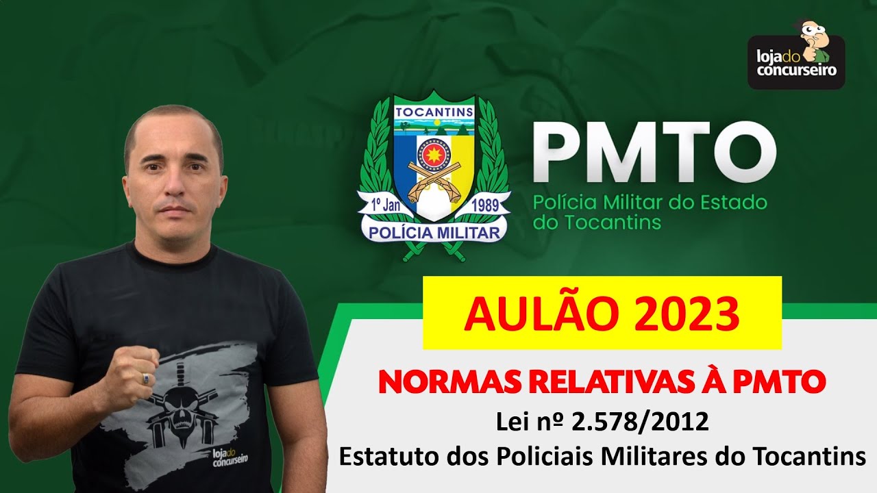 AULÃO 2023 -  Estatuto dos Militares PMTO - Hierarquia e Disciplina - Emerson Castro