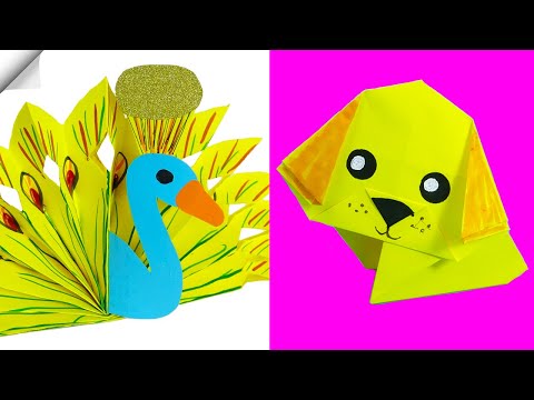 6 DIY paper crafts Moving paper TOYS Easy paper crafts