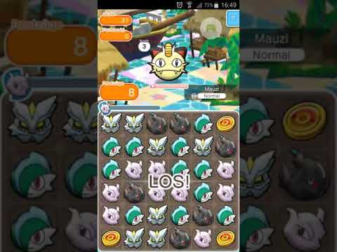 Pokemon Shuffle - Mauzis Münzentrick und Stage 290: Rayquaza Bossfight (already captured)