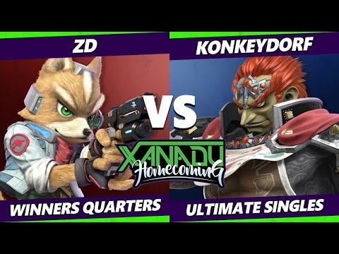 Xanadu Homecoming Winners Quarters - ZD (Robin, Fox) Vs. KonkeyDorf (Pac-Man, Ganondorf) - SSBU