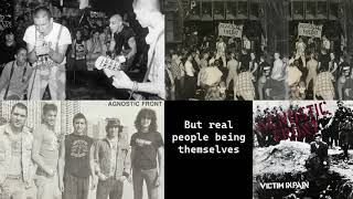 Agnostic Front - Hiding Inside - lyrics on screen