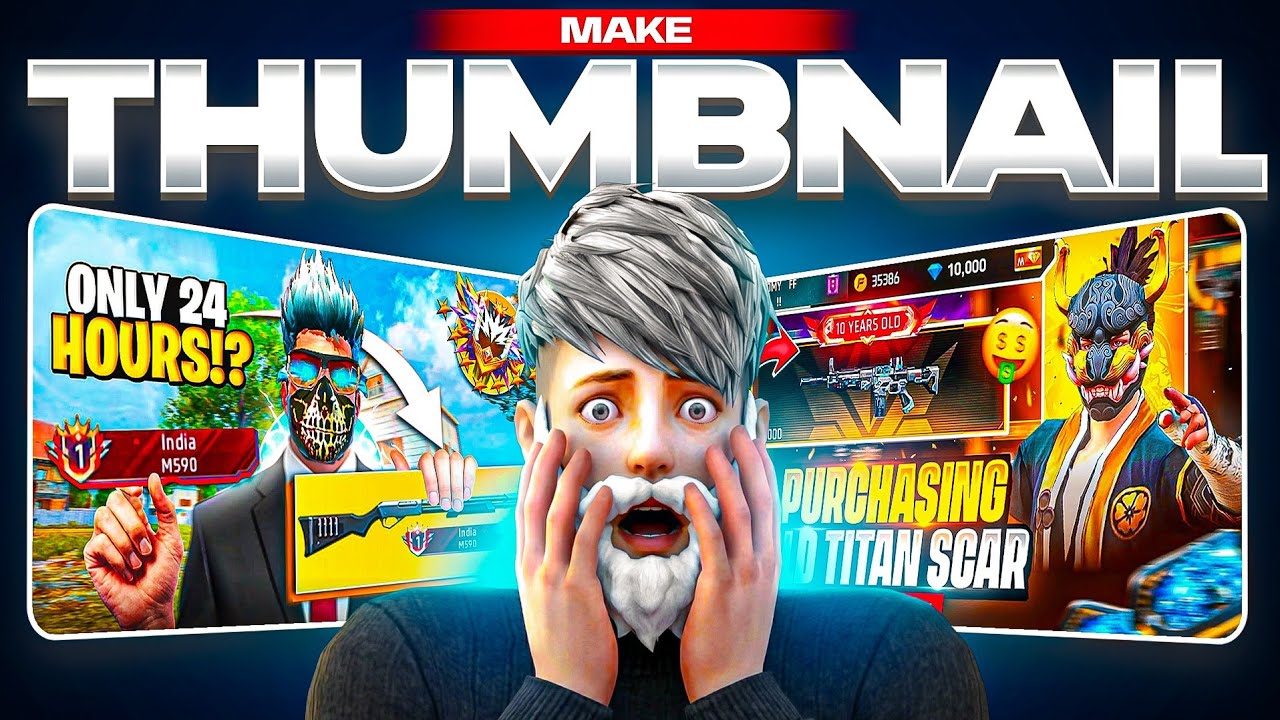 Thumbnail: Make Free fire thumbnail like pro 😎 | how to make free fire thumbnail in pixellab 