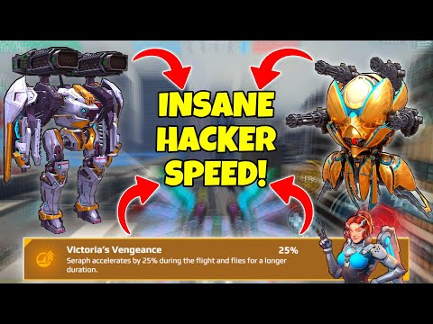INSANE HACKER SPEED SERAPH In War Robots! Seraph+Victoria+Khepri=Speed Demon!