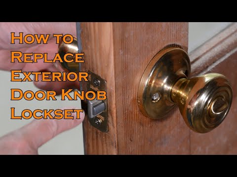 How to replace Exterior Door Knob Lock Set Kwikset with Smartkey Security