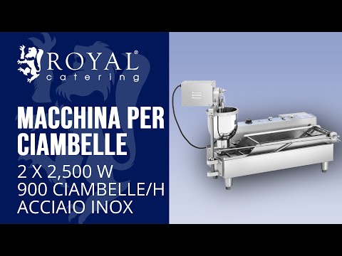 Video - Macchina per ciambelle - 2 x 2.500 W - 23 l