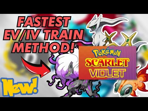 FASTEST WAY TO EV/IV TRAIN!! (New Pokemon Scarlet and Violet Best Method!)