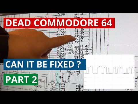Dead Commodore 64 with multiple faults repair - More problems fixed - Broken case-Recapping - Part 2