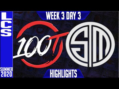 100 vs TSM Highlights | LCS Summer 2020 W3D3 | 100 Thieves vs Team Solomid