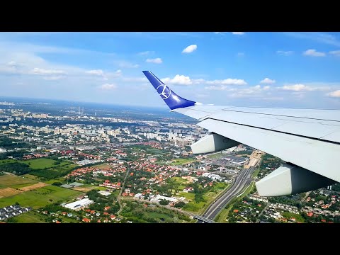 🇵🇱 Lotnisko Warszawa - lądowanie i start samolotu w 4K, Polska