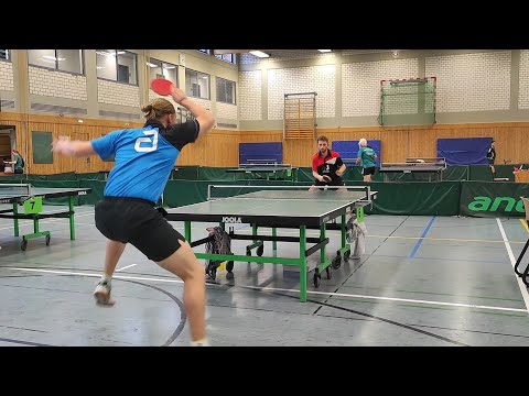 Bezirksmeisterschaften Düsseldorf - Herren Halbfinale zwischen Lukas Bosbach und Felix Kleeberg