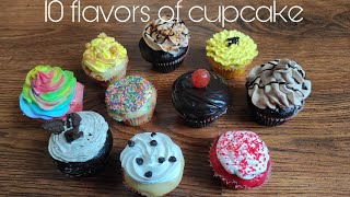 10 flavours of cupcakes | Christmas special | Eggless cupcake recipe | Ruchira
