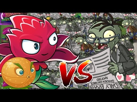 Plants vs Zombies 2 Epic Hack : Redstinger Plasma vs Modern Newspaper