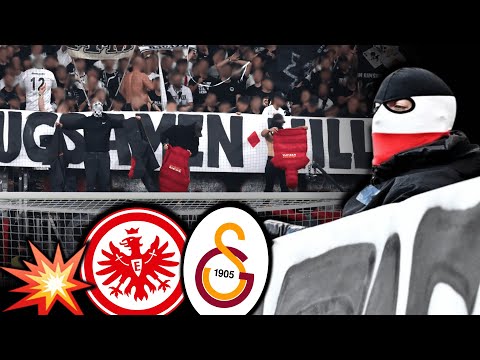 Brawl in the stadium, ultraAslan jackets pulled, and provocations! (Frankfurt vs. Galatasaray)